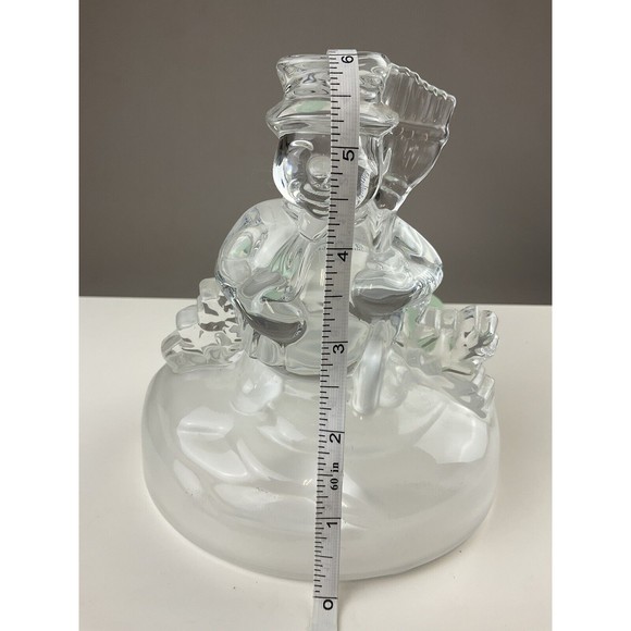 Vintage Cristal D'Arques Snowman Figurine Lead Crystal France - Picture 10 of 10